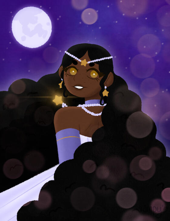 half body example of an oc