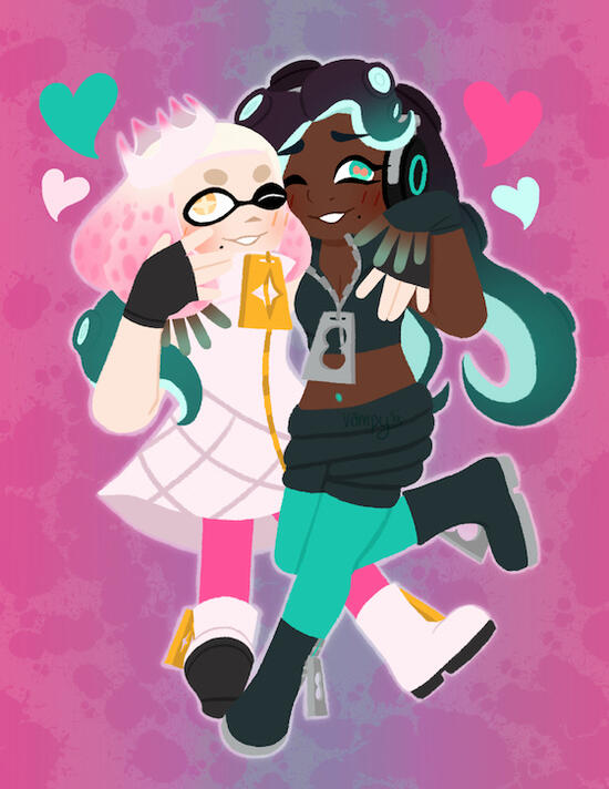 mini example of pearl and marina from splatoon mini example of pearl and marina from splatoon