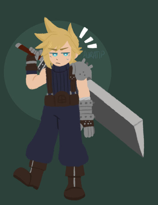 mini example of cloud strife from final fantasy vii mini example of cloud strife from final fantasy vii